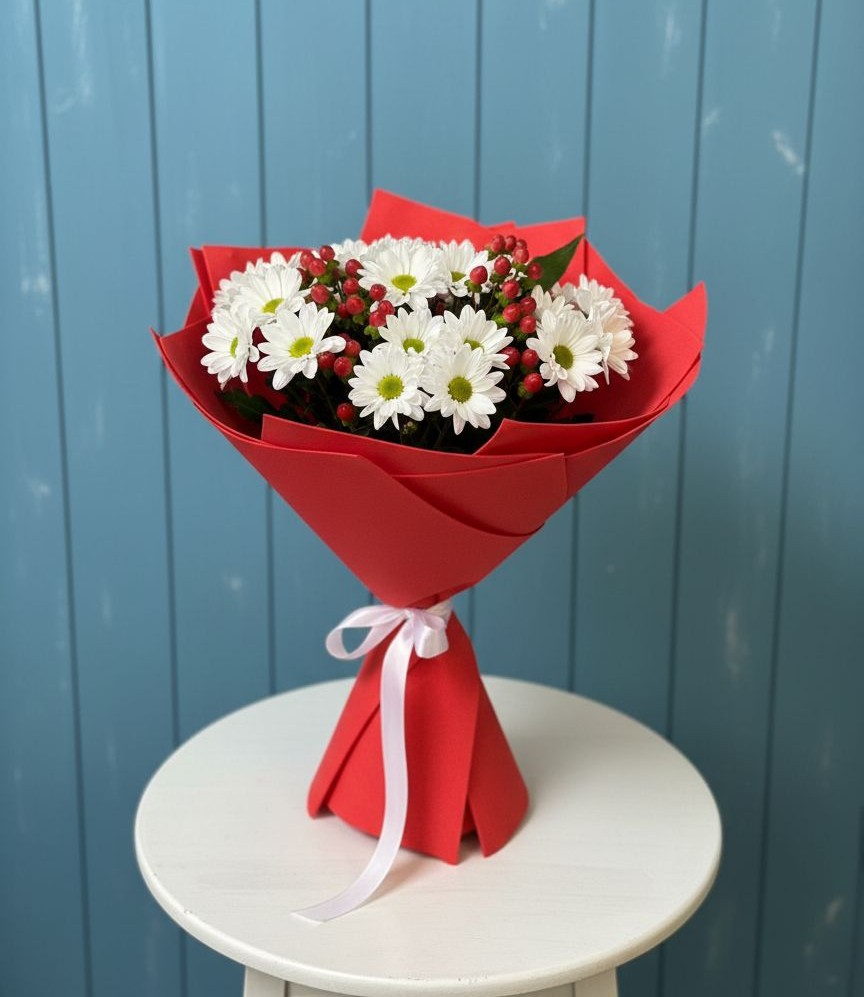 Букет цветов из: Хризантемы в Феодосии