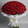 Букет 101 Красная роза Блэк Мэджик в Феодосии