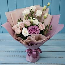 Букет цветов из:  Розы и Лизиантусы #REPLACE_PRED# Феодосии