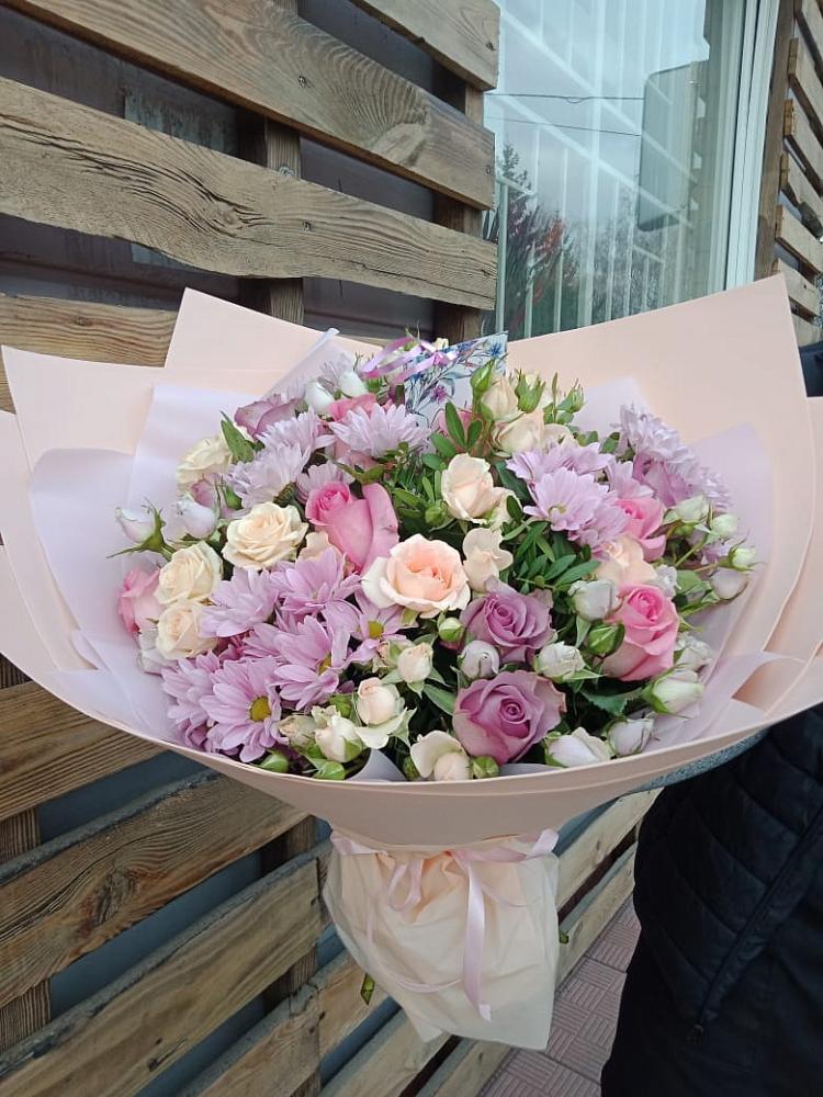 Букет цветов из: Розы и Хризантемы в Феодосии