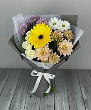 Букет цветов из:  Розы, Герберы и Хризантемы в Феодосии