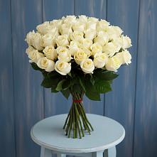 Букет 51 Белая роза Эдлесс Лав #REPLACE_PRED# Феодосии
