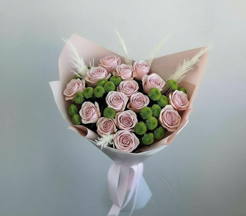 Букет цветов из: Розы и Хризантемы в Феодосии