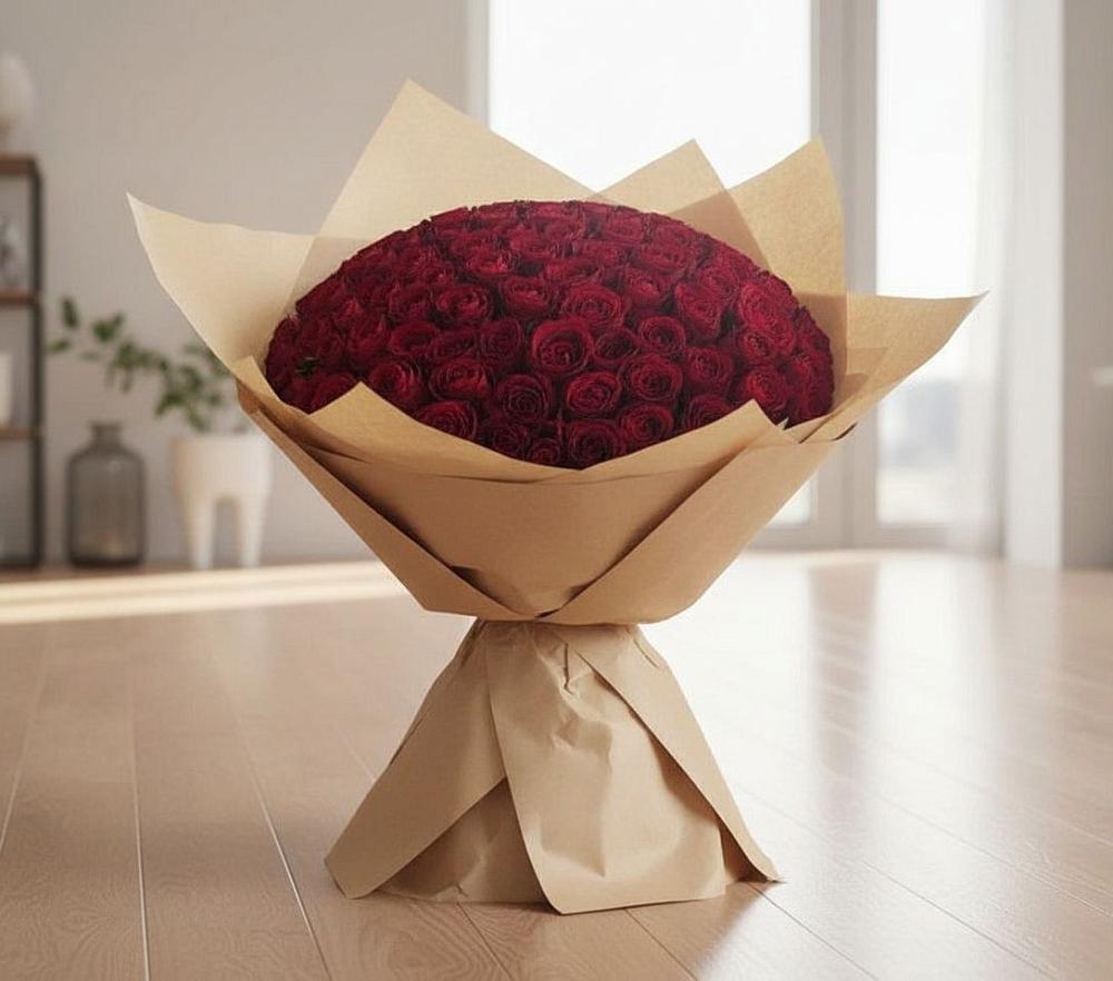 Букет 101 Красная роза в Феодосии