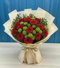 Букет цветов из:  Розы и Хризантемы в Феодосии