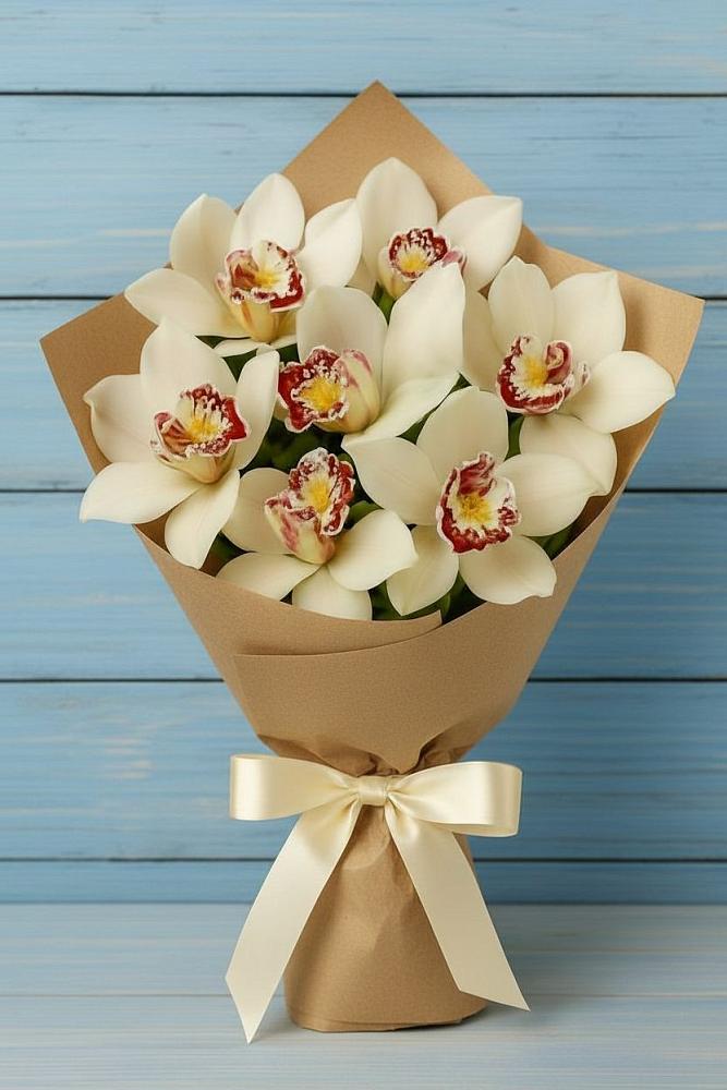 Букет цветов из: Орхидеи и Розы в Феодосии