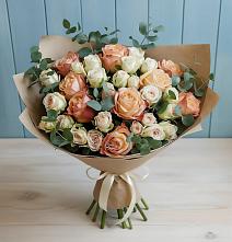 Букет цветов из:  Альстромерии и Розы #REPLACE_PRED# Феодосии